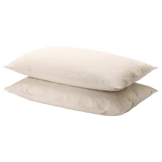 DVALA pillowcase, beige, 50x80 cm