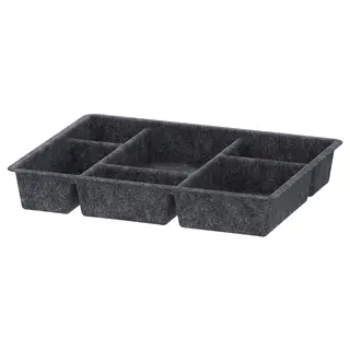 RAGGISAR tray, dark grey, 40x30 cm