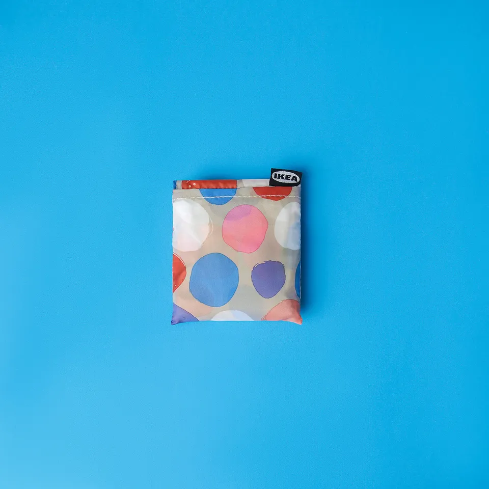 ROMELSÖN Carrier bag, multicolour/patterned, 45x36 cm