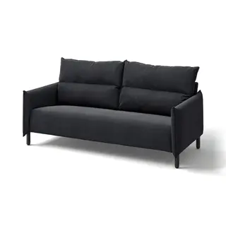MANNARP cover for 3-seat sofa, Saxemara black-blue