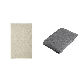 FULLMAKT/STOPP set: rug flatwoven, in/outdoor + rug underlay with anti-slip