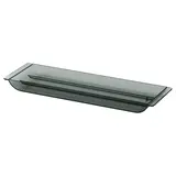 VISSLAÅN drawer organiser, grey, 35x11x3 cm