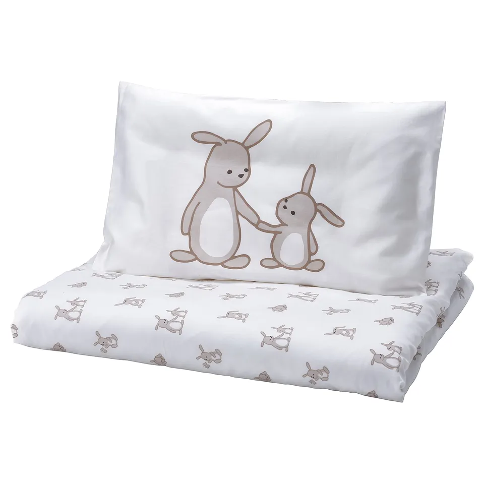 part: LEN duvet cover 1 pillowcase for cot