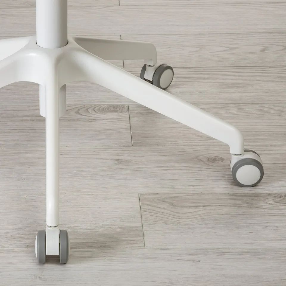 Office chair base with smooth wheels, sturdy design.