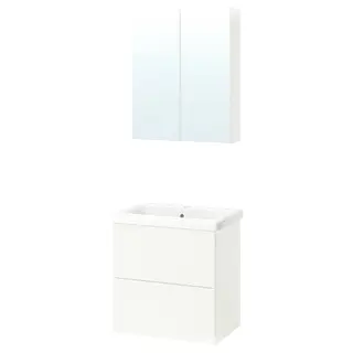 ENHET bathroom, white, 64x43x65 cm