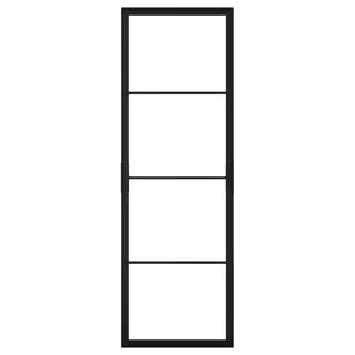 SKYTTA sliding door frame, black, Width 77.1 x Height 231 cm