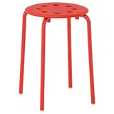 MARIUS stool, red, Width 40 cm
