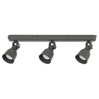 HEKTAR ceiling track, 3-spots, dark grey, Length 61 cm