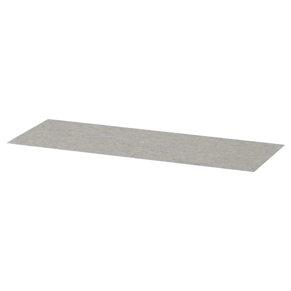 KOMPLEMENT drawer mat, light grey, square shape, smooth surface.
