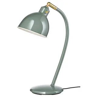 RÖDFLIK desk lamp, grey-green, Height 43 cm