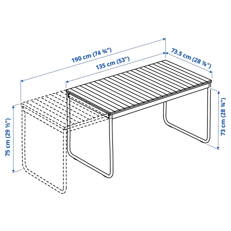 Illustration with measurements for the product: VÄSMAN.
