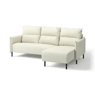 MANNARP 3-seat sofa with chaise longue, Gunnared beige