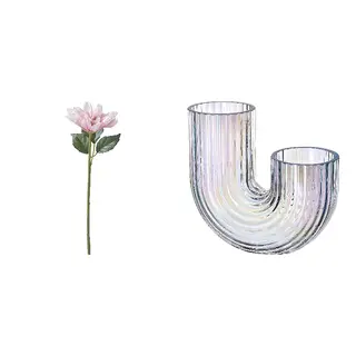 artificial flower + vase set: artificial flower + vase