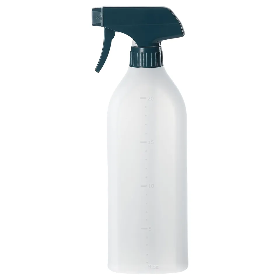 Pepper spray bottle, green nozzle, measurements, lock