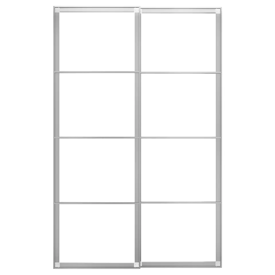 part: PAX pair of sliding door frames w rail
