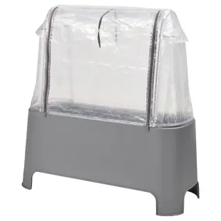 ASPAREN plant set 89x38x91 out grey/transp set: cover for planter + planter