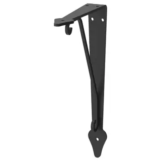 KROKSHULT bracket, anthracite, 18x24 cm