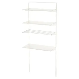 BOAXEL laundry combination, white, 82x40x201 cm