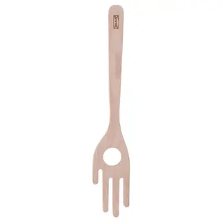 STRÅLFENA spaghetti server, solid birch, 30 cm