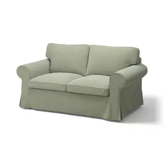 EKTORP 2-seat sofa, Hakebo grey-green, Depth 88 x Width 179 cm