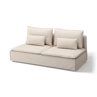 SÖDERHAMN cover for 3-seat section, Gransel natural