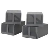 SKUBB shoe box, dark grey, 22x34x16 cm