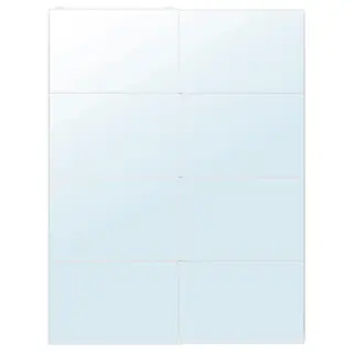 AULI pair of sliding doors, mirror glass, 150x201 cm