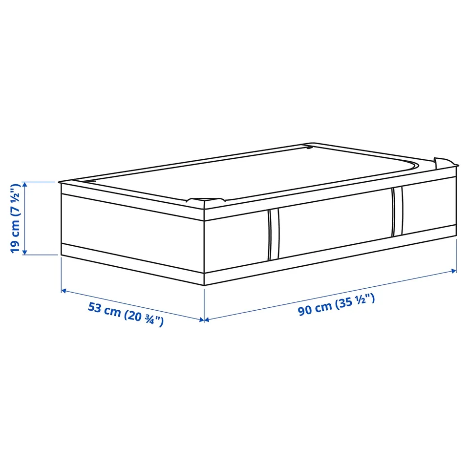 Illustration with measurements for the product: SKUBB.
