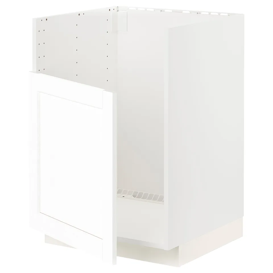 METOD kitchen unit, white, rectangular, modern design, storage, sturdy.