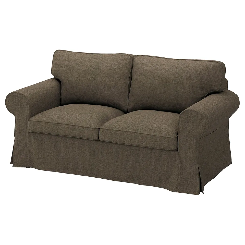 EKTORP Cover for 2-seat sofa, Kilanda grey-brown