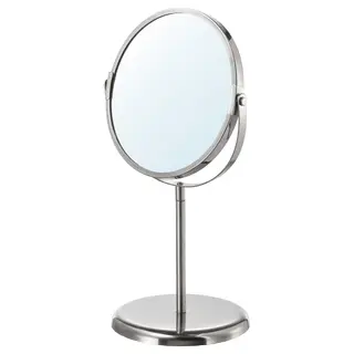 TRENSUM mirror, stainless steel, Height 33 cm