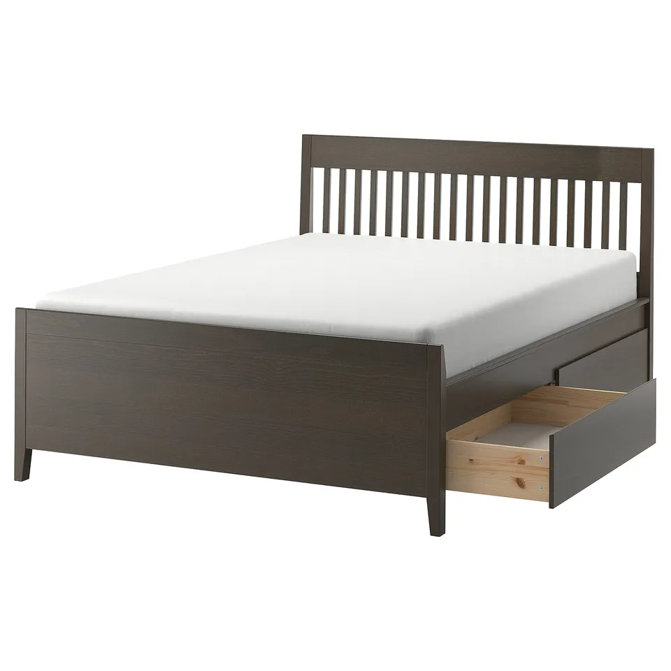 part: IDANÄS bed frame with storage