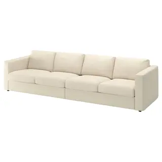 VIMLE 4-seat sofa, Knäbäck light beige, Depth 98 x Width 312 cm