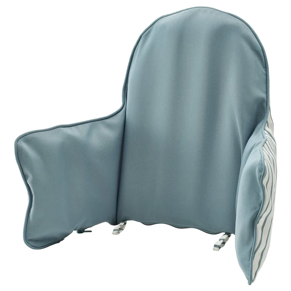 ANTILOP infant seat cushion, blue, inflatable, reversible, textured pattern.