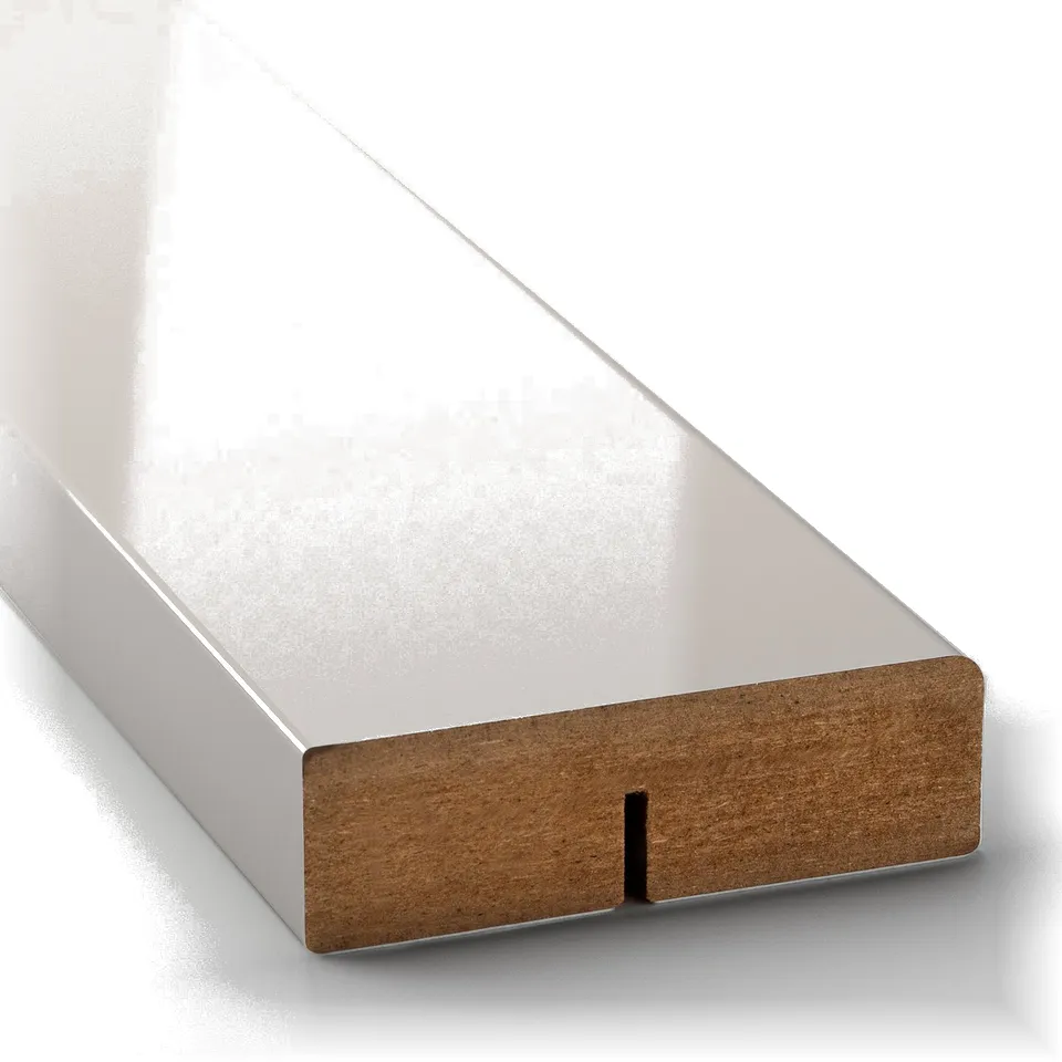 Modern, sleek grey high gloss cabinet front; durable, easy to clean; fits various kitchen styles.