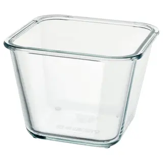 IKEA 365 + food container, square/glass, 1.2 l
