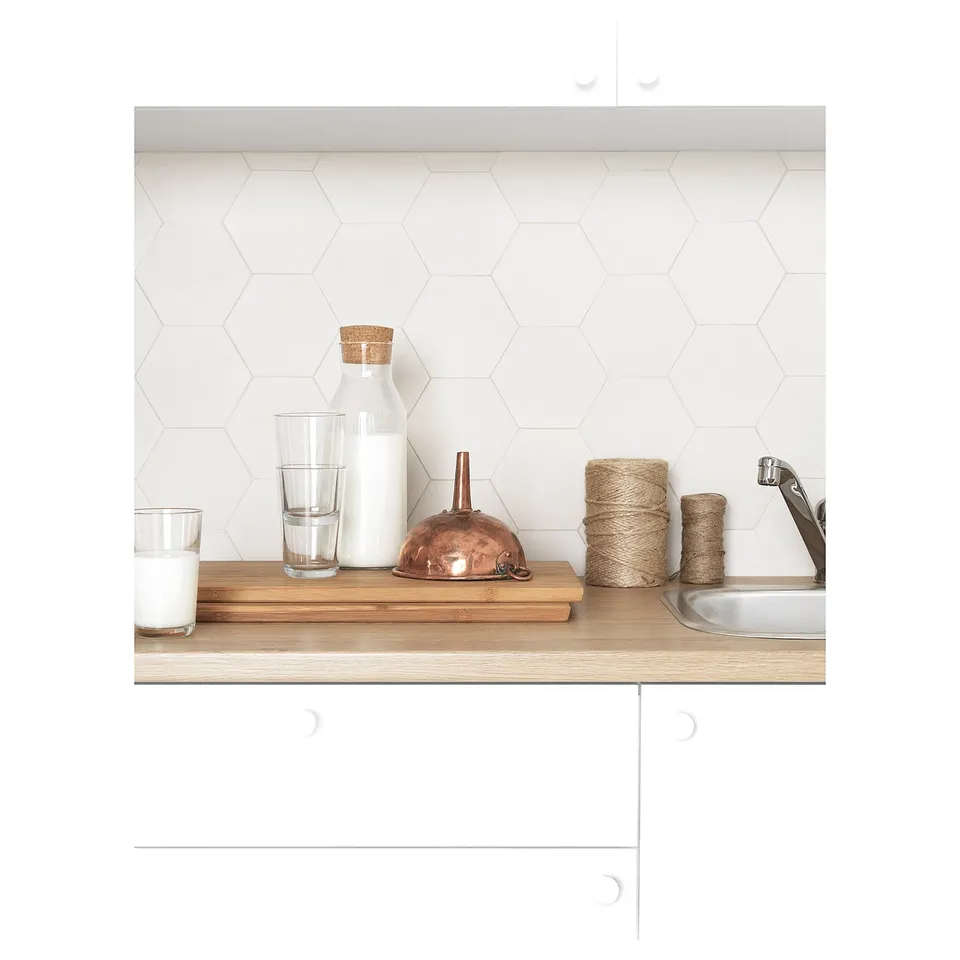 KNOXHULT Corner kitchen, white, 182x143x220 cm