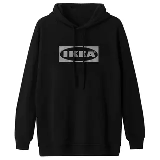 AURTIENDE hoodie, black, Length 76 x Width 64 cm