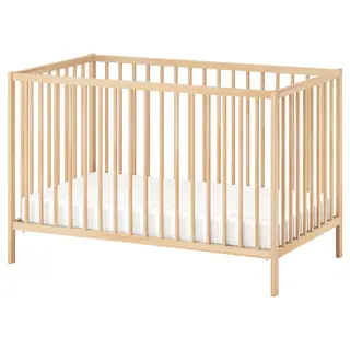 SNIGLAR cot, birch, 60x120 cm