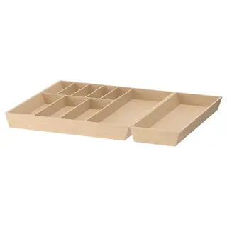 UPPDATERA cutlery tray/utensil tray, light bamboo, 72x50x6 cm