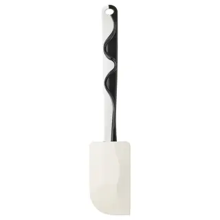 GUBBRÖRA rubber spatula, black/white