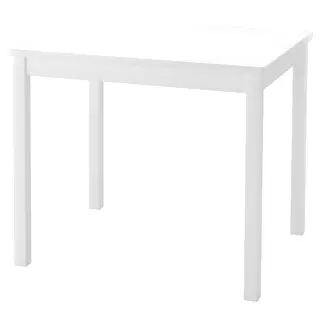 KRITTER children's table, white, 59x50 cm