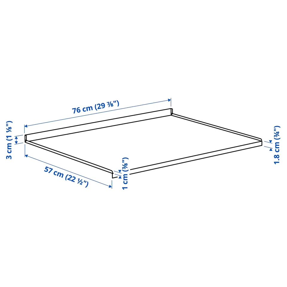 METOD Shelf protector, for sink cabinet, 80 cm