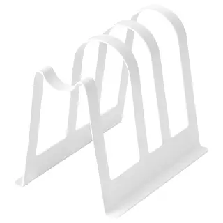 AVSTEG cutting board and lid stand, white, 14 cm