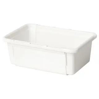 KACKLA extendable box, white, 18-28x13 cm