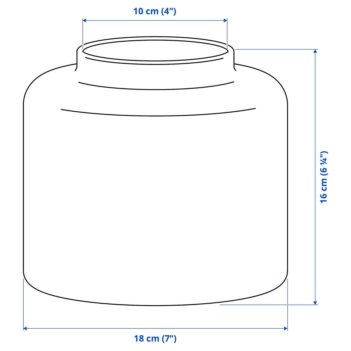 KONSTFULL Vase, green-brown, 16 cm