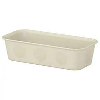 NOJIG organiser, plastic/beige, 10x20x5 cm