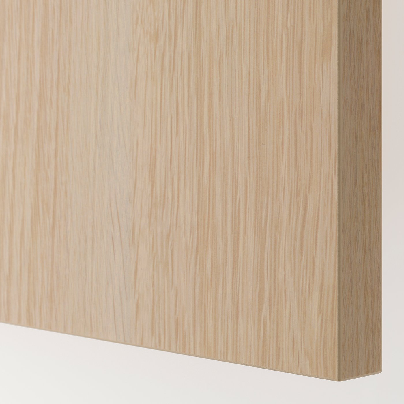 Close-up of a wooden-finished door with a smooth, natural grain texture, showcasing its high-quality surface.