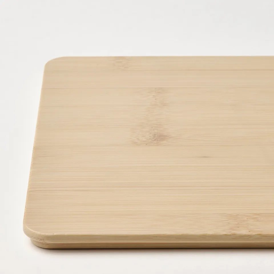 Light-colored bamboo lid, smooth & even surface, quality finish, natural wood grain visible.