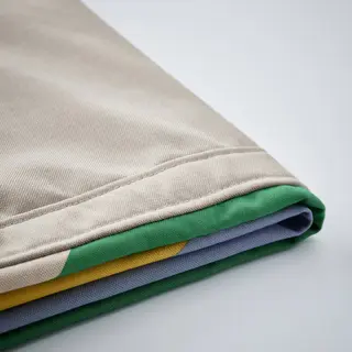 GRYSNA cover bed frame, Vissle beige/multicolour, 90x200 cm
